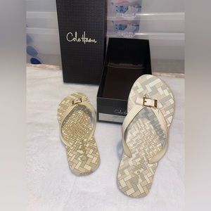 Cole Haan - Lyndsey thong ivory sandals